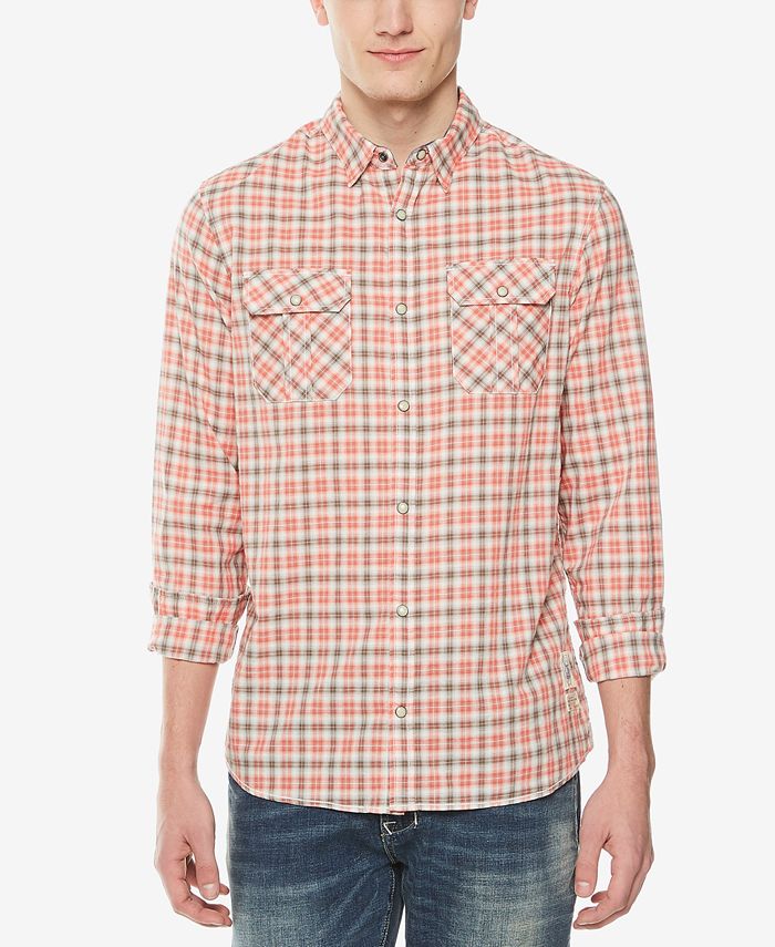 Buffalo David Bitton Camicia di Jeans da Uomo Sloan a Maniche Lunghe con Bottoni, Indaco, M, Indaco, M