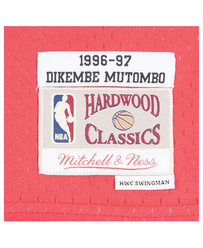 Dikembe Mutombo Atlanta Hawks Mitchell & Ness White Hardwood