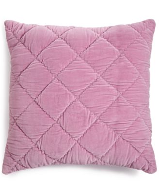Martha Stewart Collection - Quilted Velvet 26" Square Decorative Pillow