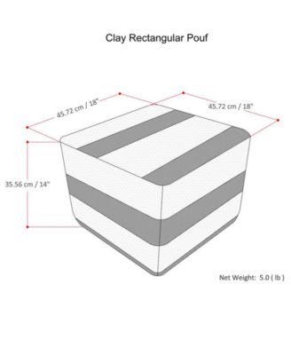 Restin Square Pouf