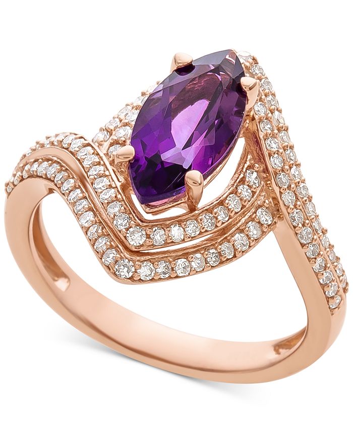 Macy's clearance amethyst rings