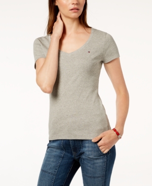 image of Tommy Hilfiger V-Neck T-Shirt, Created for Macy-s