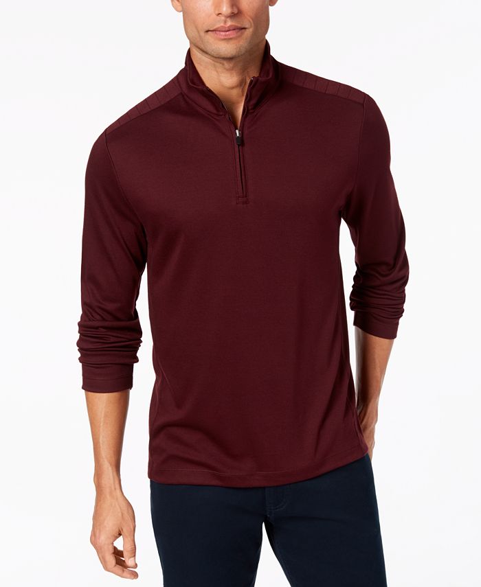 Alfani Men's Quarter-Zip Stretch Pullover, Created for Macy's - Macy's