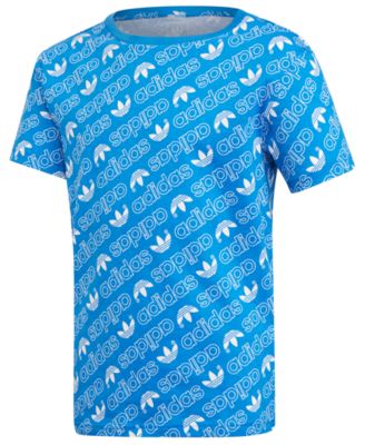 adidas Big Boys Logo Graphic Cotton T-Shirt
