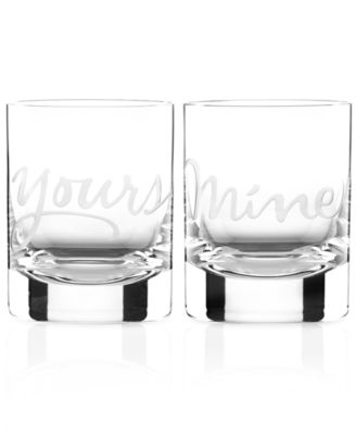 kate spade new york - Mine and Yours Double Old Fashioned Glasses Set