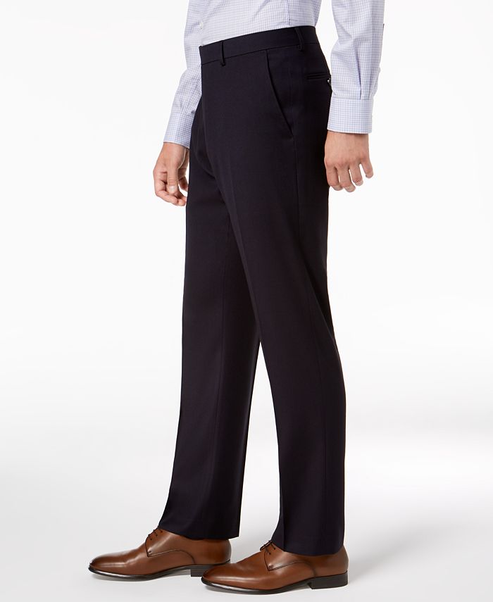 Tommy Hilfiger Men's Modern-Fit THFlex Stretch Navy Twill Suit - Macy's