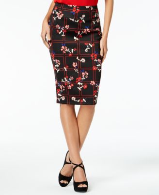 Thalia Sodi - Mixed-Print Pencil Skirt