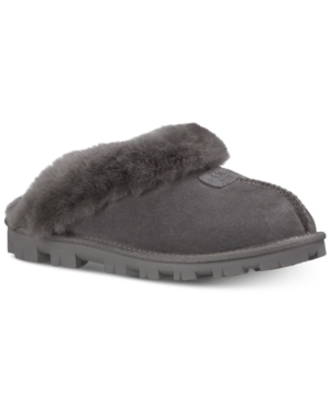 Shop Ugg Women's Coquette Slide Slippers In Grey