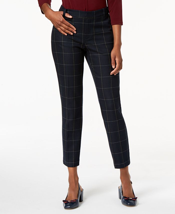 printed ankle pants