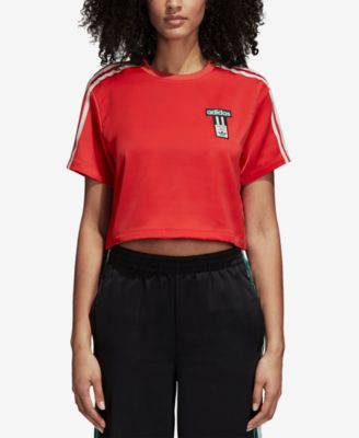 women's adidas originals adibreak cropped sweatshirt