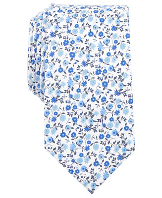 Bar III Men's Seeger Floral Skinny Tie, Created for Macy's - Macy's
