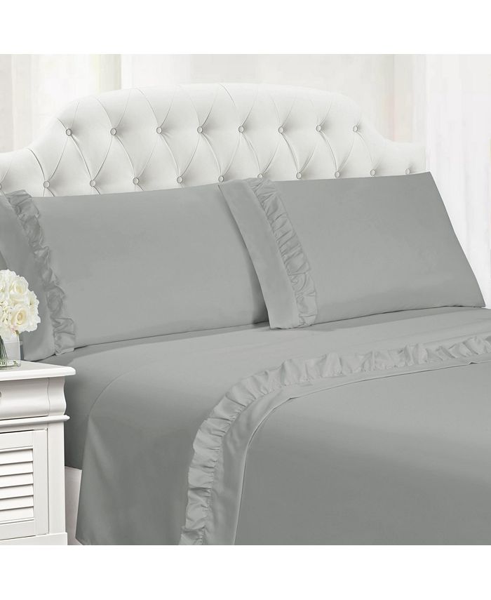 Cathay Home Inc. Cathay Home Ruffle Hem Sheet Set Collection Macy's