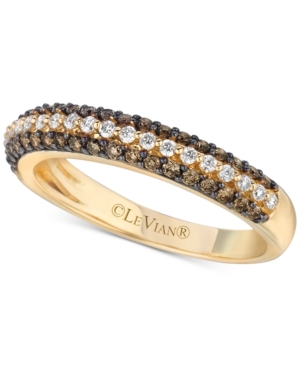 image of Le Vian Chocolatier Diamond Band (1/2 ct. t.w.) in 14k Gold
