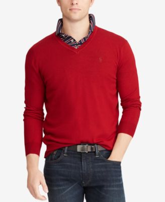 red polo sweater macy's