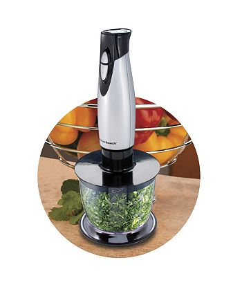 Hamilton Beach 2 Speed Hand Blender With Whisk And Chopping Bowl