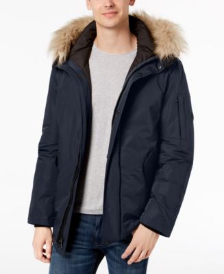 Voorwaardelijk Lastig Blokkeren Calvin Klein Men's Snorkel Jacket with Faux-Fur Trim - Macy's