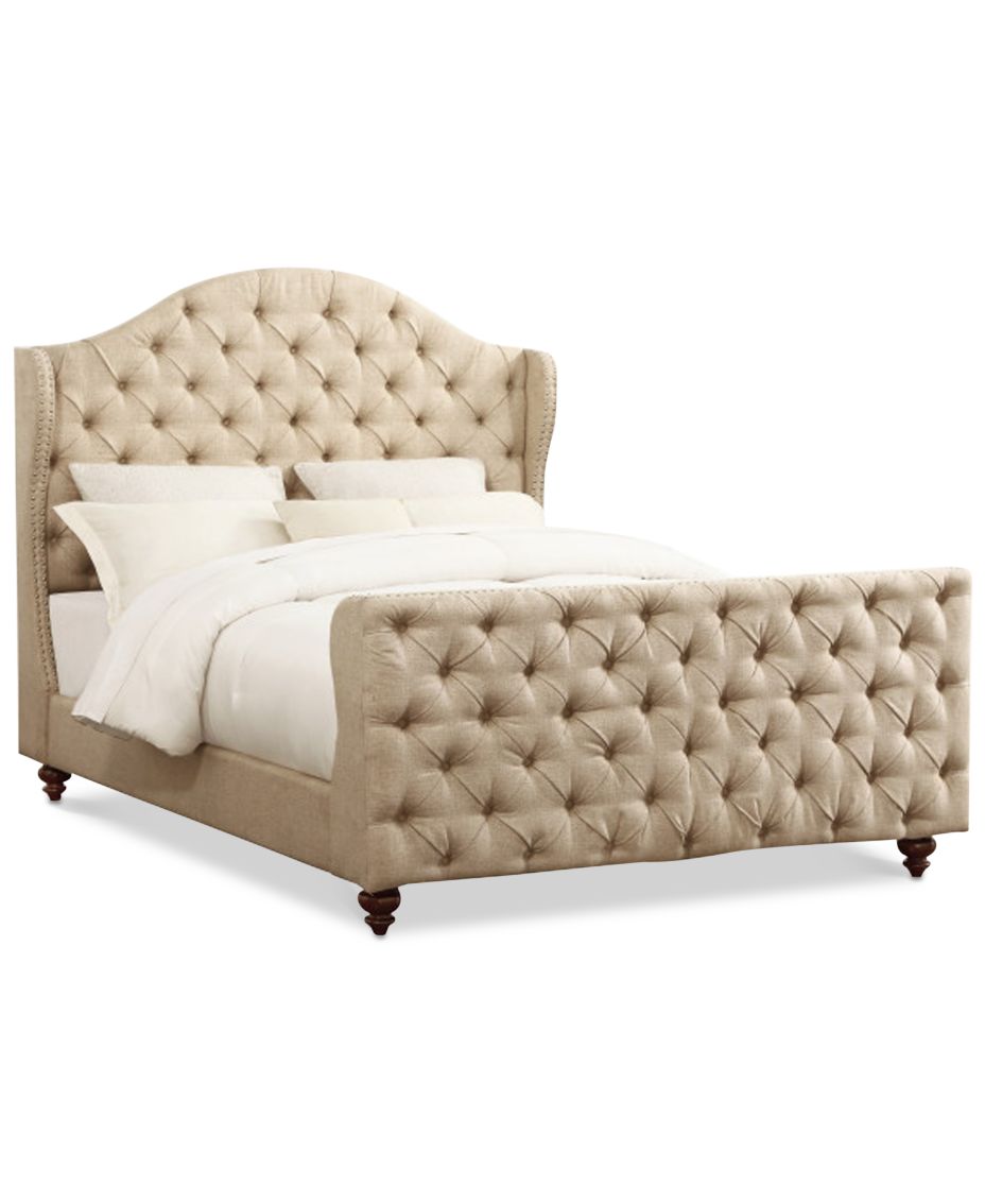 Monroe Upholstered Queen Bed Created For Macy S