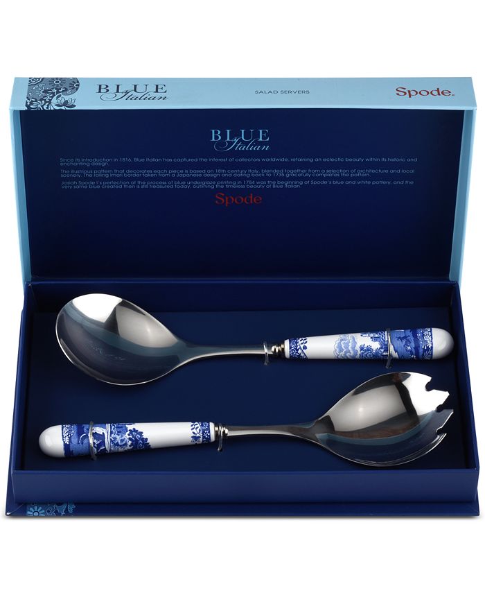 Spode Blue Italian Salad Servers, Set of 2 Macy's