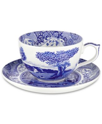 Spode - Blue Italian Jumbo Cup & Saucer