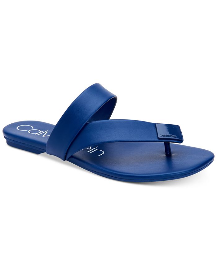 Calvin klein saurin sales flat sandals