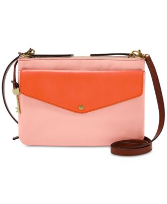 fossil devon small leather crossbody