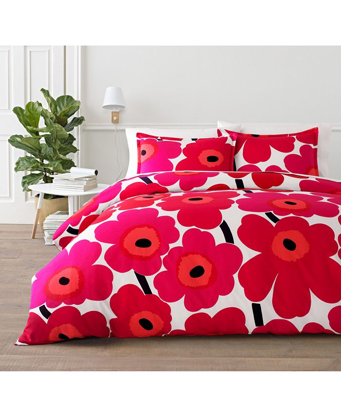 Marimekko Unikko Cotton Reversible 2 Piece Comforter Set, Twin & Reviews -  Designer Bedding - Bed & Bath - Macy's