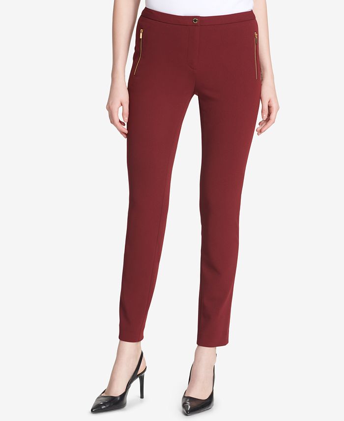 Calvin klein skinny crepe on sale pants