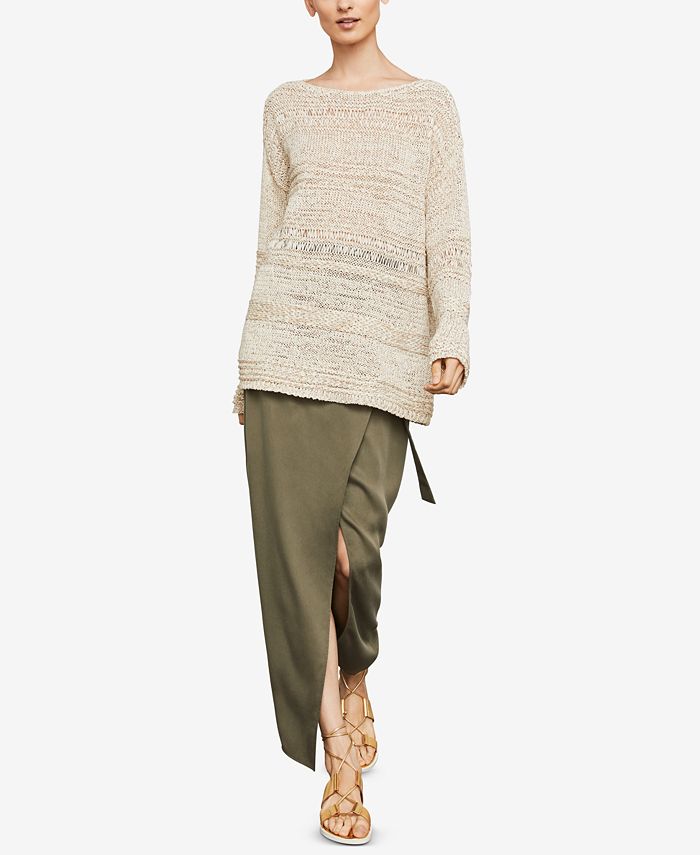 BCBGMAXAZRIA Mixed Stitch Sweater Macy s
