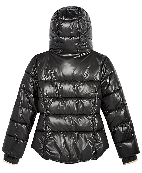 Michael Kors Big Girls Puffer Jacket with Hood & Reviews Coats