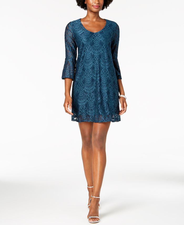 Connected Petite Bell-Sleeve Lace Dress & Reviews - Dresses - Petites ...