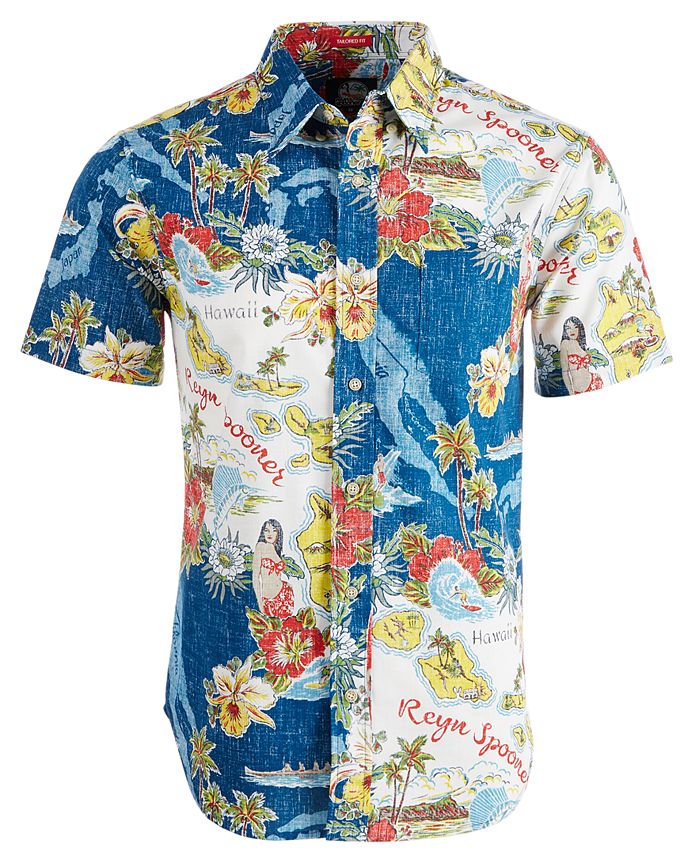 Reyn Spooner Men's Status Oceanic Printed Shirt - Macy's