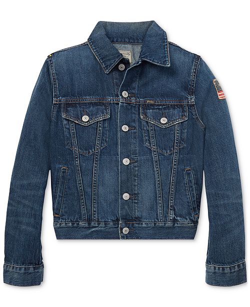 Polo Ralph Lauren Big Boys Denim Cotton Trucker Jacket & Reviews
