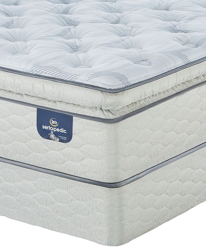 Serta Sertapedic 14" Cassaway Plush Pillow Top Mattress Set King Macy's