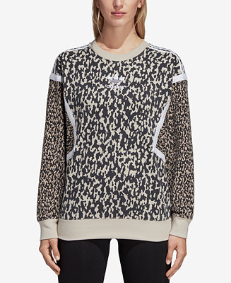 willekeurig Madison hybride adidas Leoflage Printed Sweatshirt & Reviews - Tops - Women - Macy's