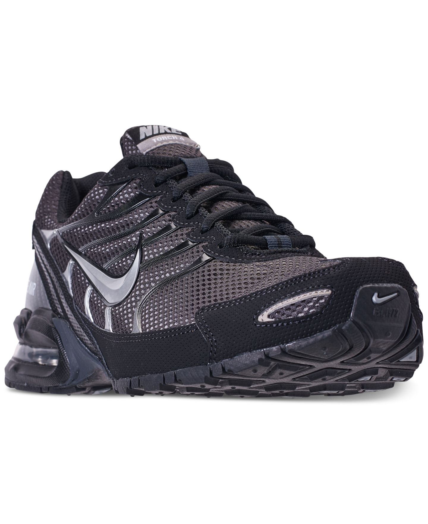Мужские кроссовки Nike Air Max Torch 4 Running, цвет: Чёрный / Серебряный — фото 1