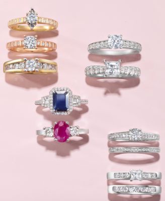 Diamond Miracle-Plate Marquise Shape Engagement Ring (3/8 ct. t.w.) in 14k Gold