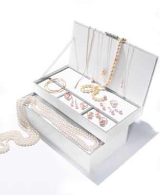 Pink Cultured Freshwater Pearl (8-1/2mm), Morganite (3/8 ct. t.w.) and Diamond Accent Pendant Necklace in 14k Rose Gold