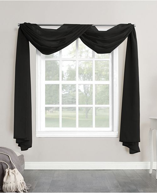 Lichtenberg No 918 Sheer Voile 59 X 216 Window Curtain Scarf