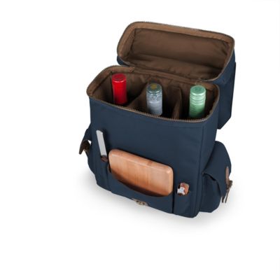 Legacy&reg; by Picnic Time Navy Moreno 3-Bottle Wine & Cheese Tote