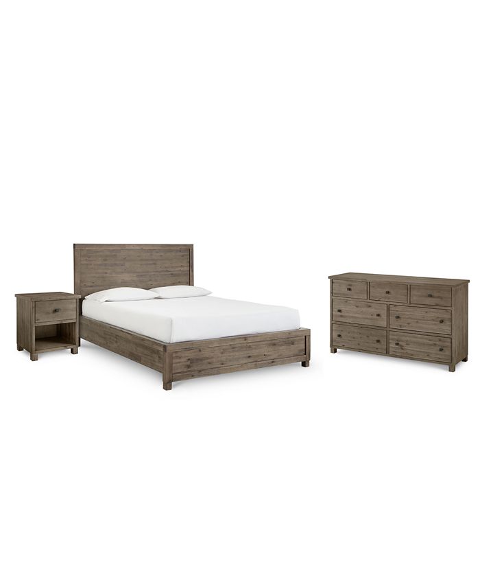 Furniture - Canyon Bedroom , 3 Piece Bedroom Set (King Bed, Dresser and Nightstand)