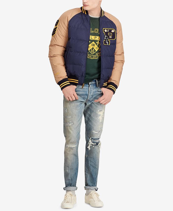 Polo Ralph Lauren Men's Letterman Jacket Macy's
