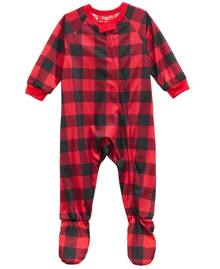 Family Pajamas Matching Infants Fleece Navidad Footed Pajamas, Created
