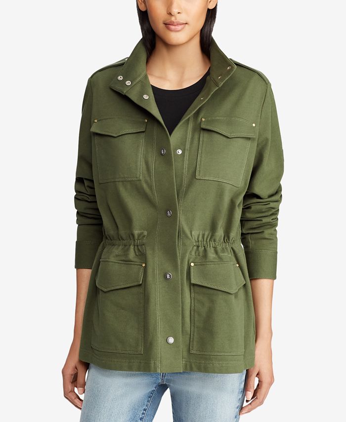 Lauren Ralph Lauren Cotton Military Jacket - Macy's