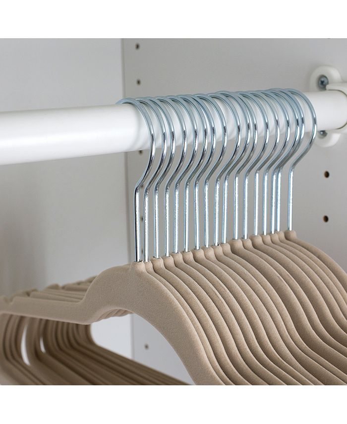 Sunbeam Velvet Flocked Suit Hanger, Pack of 2 Macy's