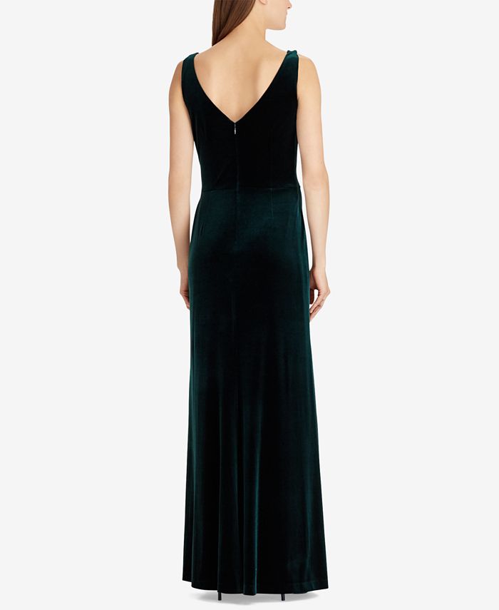 Lauren Ralph Lauren Velvet Gown & Reviews - Dresses - Women - Macy's