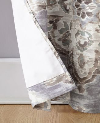 Regina Floral Watercolor Room Darkening Grommet Curtain Panel