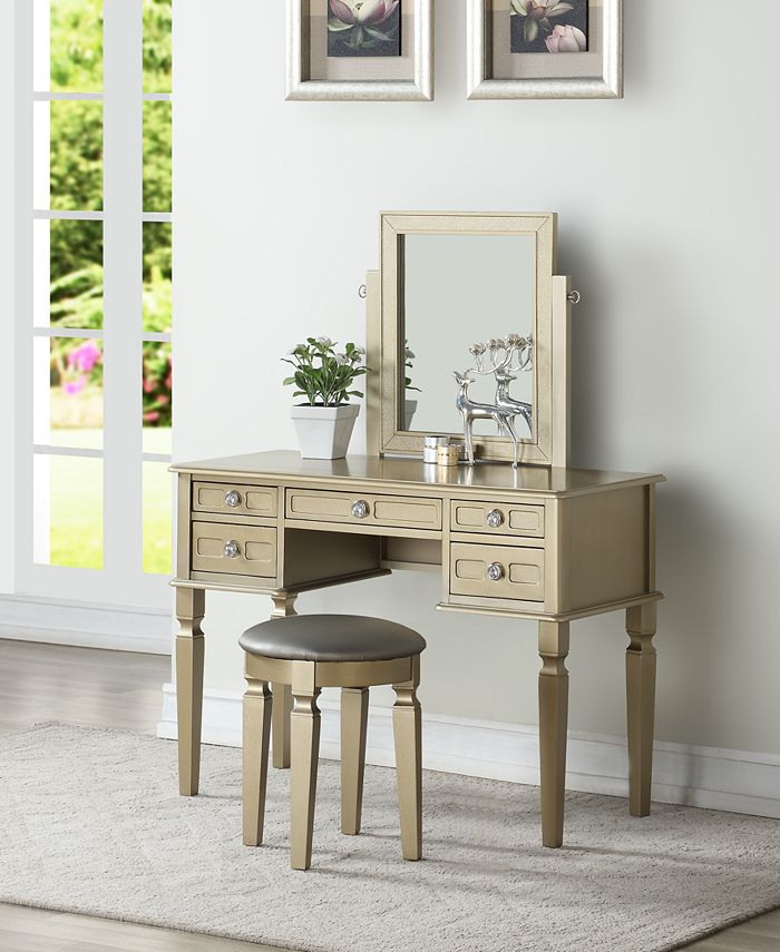 Poundex shop vanity set