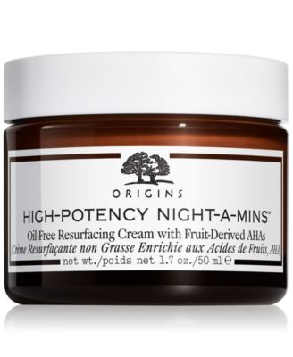 Origins - High-Potency Night-A-Mins™ Resurfacing Oil-Free Cream with Fruit-Derived AHAs, 1.7 oz.