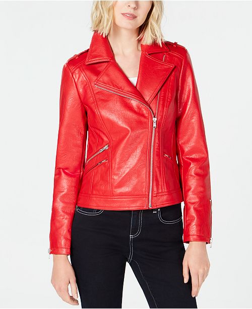 INC International Concepts I.N.C. FauxLeather Moto Jacket, Created for