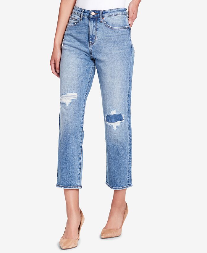 WILLIAM RAST HighRise So Cheeky Cropped Ripped Jeans Macy s